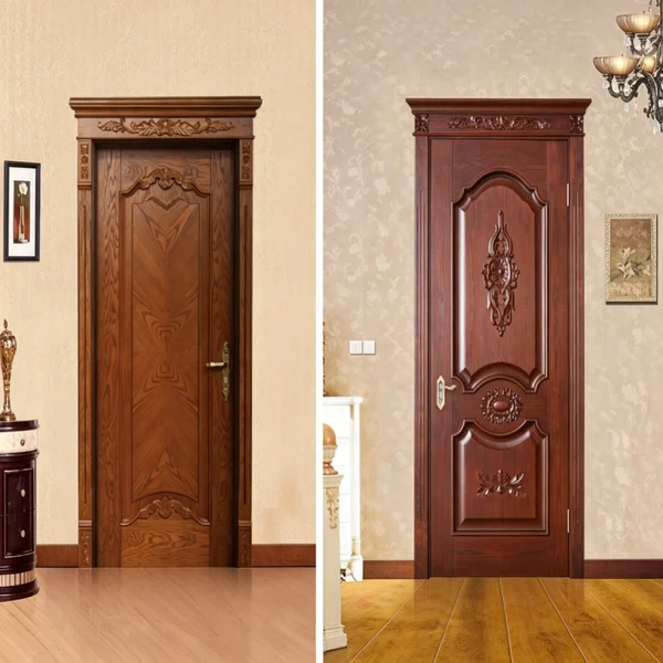Solid European wooden door
