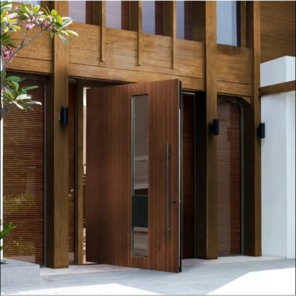 Composite wooden pivot door