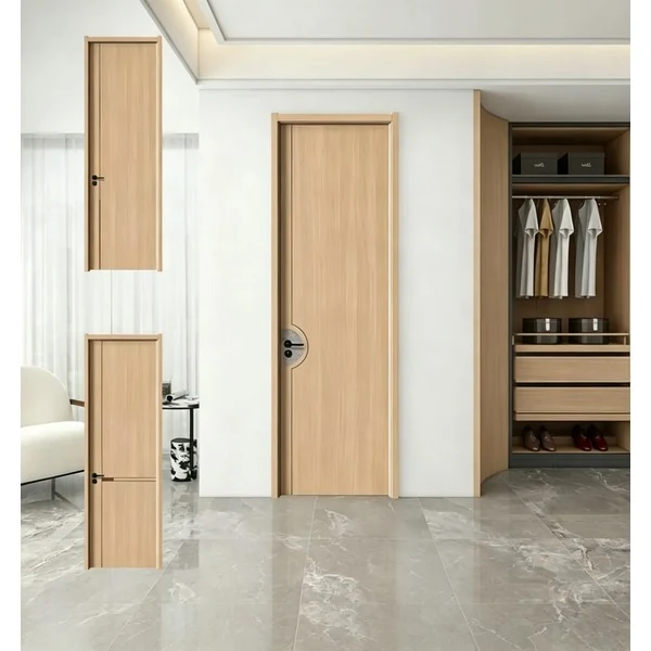 Melamine wooden carved inlay door