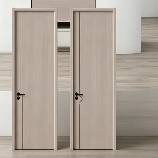 Melamine wooden fine carved and deep pressed door