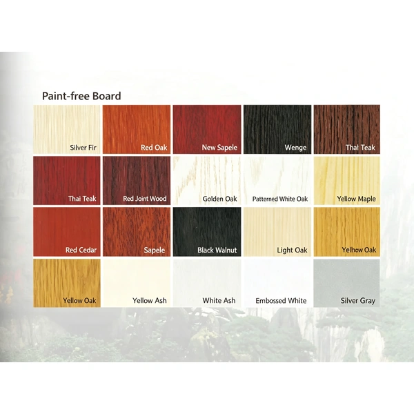 PVC color card