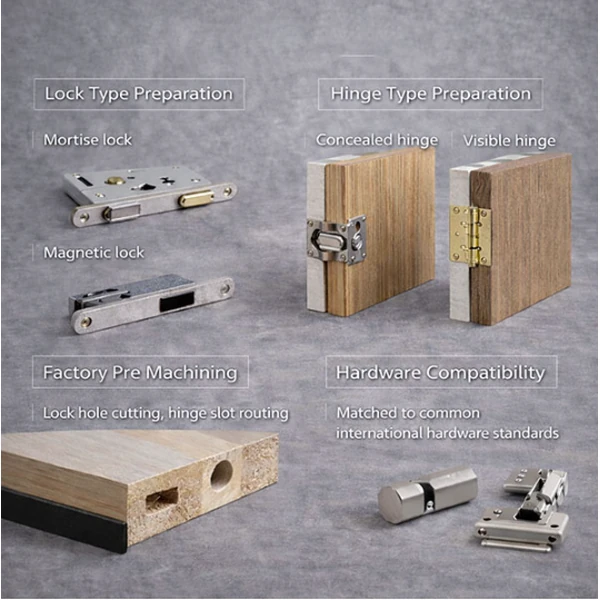 Wooden door hardware and accessories