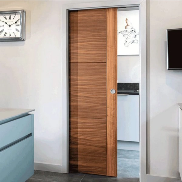 Composite wooden pocket door could be the colored interior door