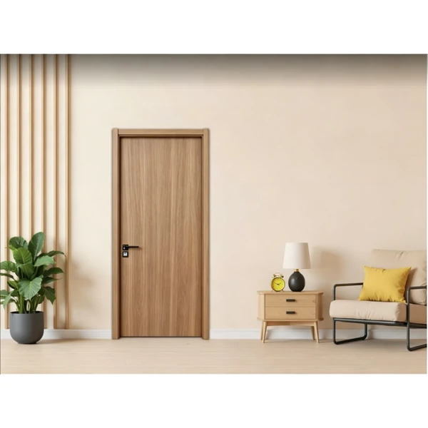 WPC wooden flat panel door could be the interior prehung door