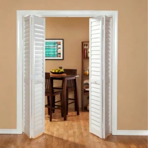 PVC wooden bifold door
