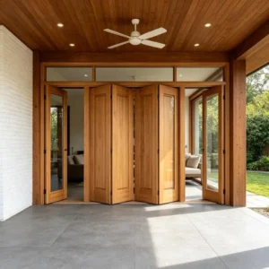 Composite wooden bifold door