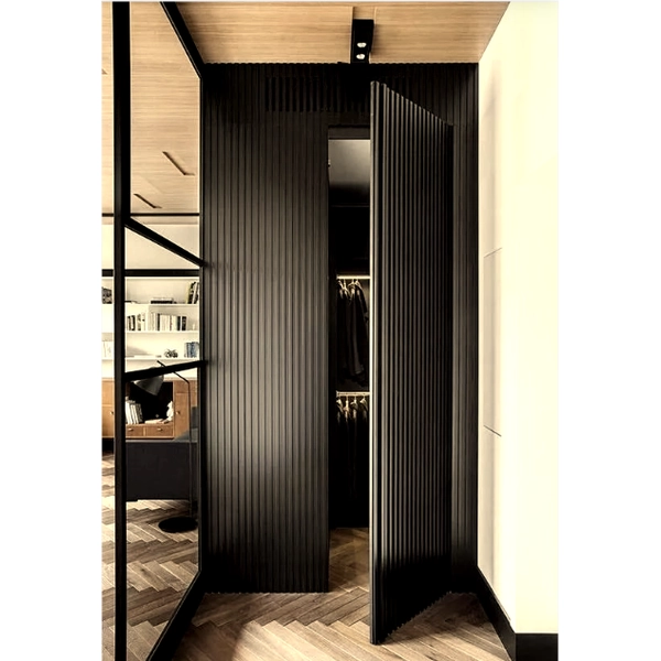 Composite wooden hidden door could be the blue interior door